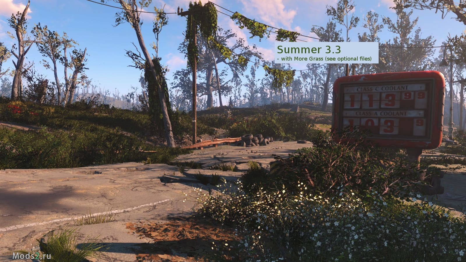 Fallout 4 seasons grass trees