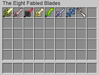 Фото Мод на уникальные мечи - The Eight Fabled Blades [1.12.2]