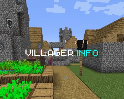 Фото Информация о деревне - Villager Info [1.12.2]