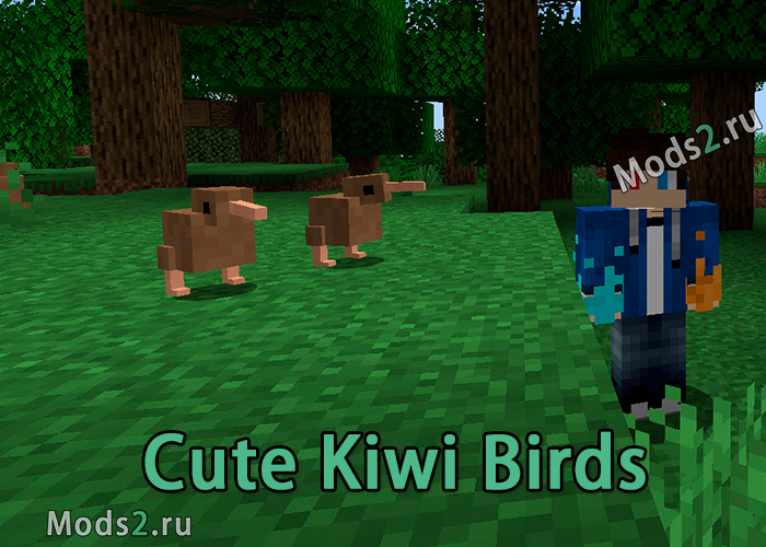 Фото Птички Киви в майнкрафт - Cute Kiwi Birds [1.16.1] [1.15.2]